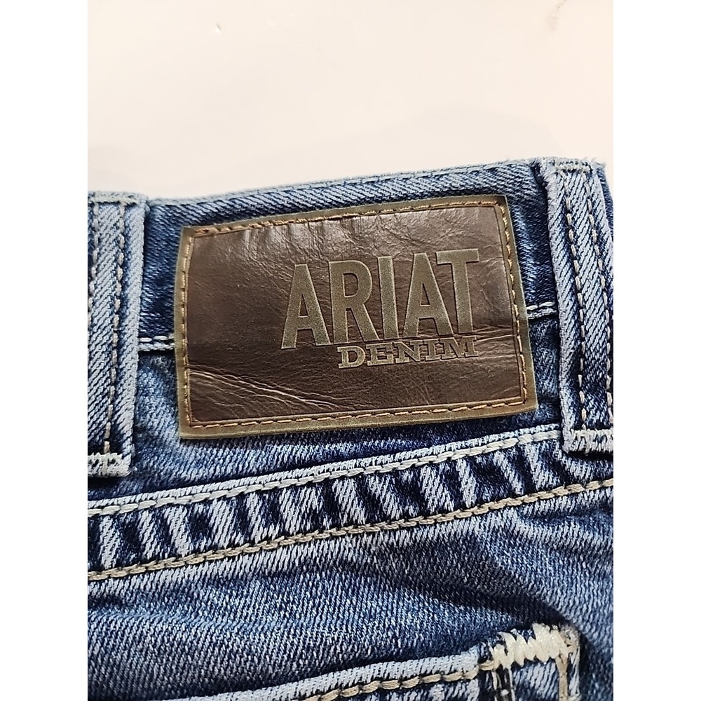 Ariat M4 Mens Jeans 36x30 Relaxed Boot Cut Low Rise Blue Western Cowboy (38X27) - Picture 10 of 14